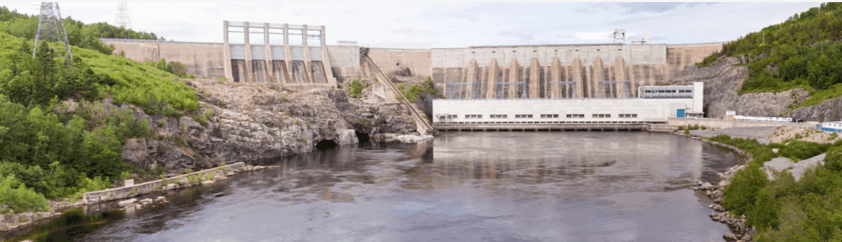Outardes hydroelectric facility in northern Quebec